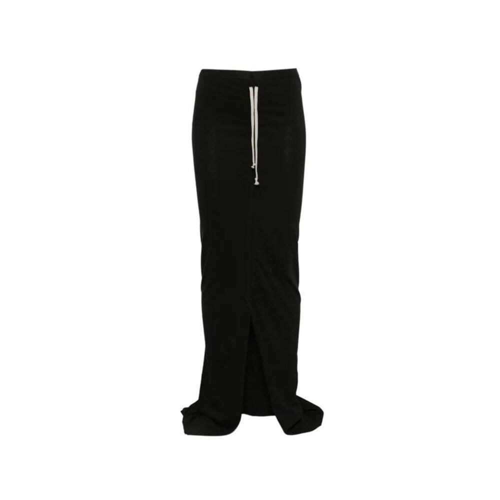 Rick Owens Drkshdw Women Long Skirt In Soft Edfu Fabric With Drawstring